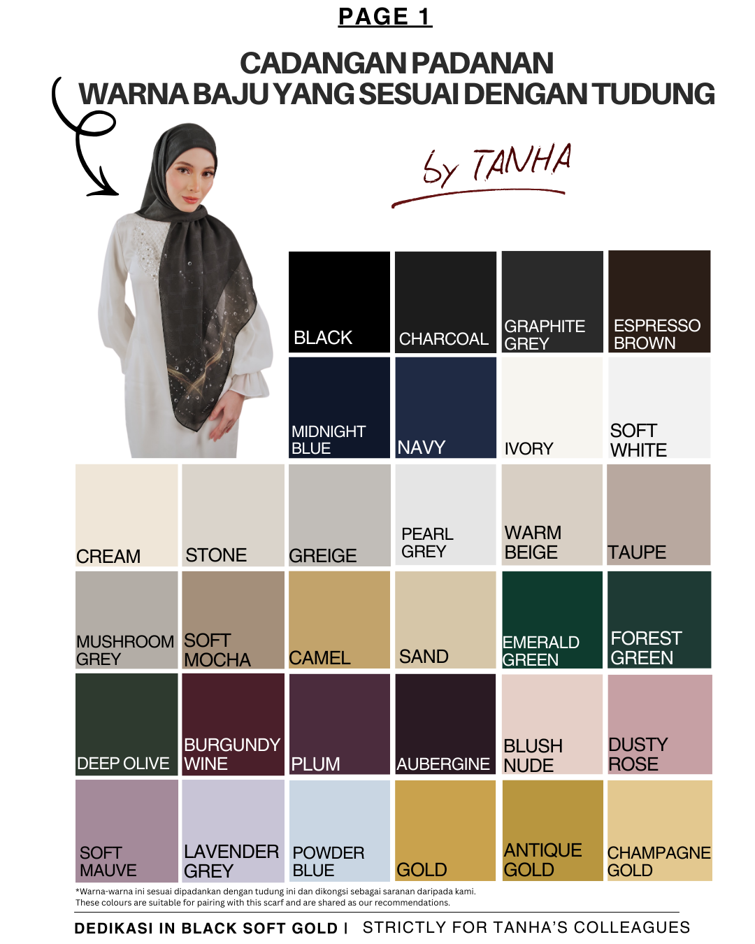 Dedikasi in Black Soft Gold