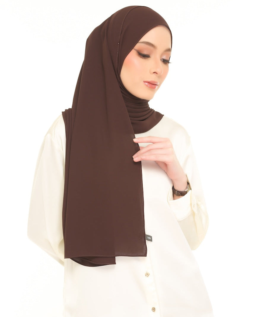 Classic Shawl in Dark Brown