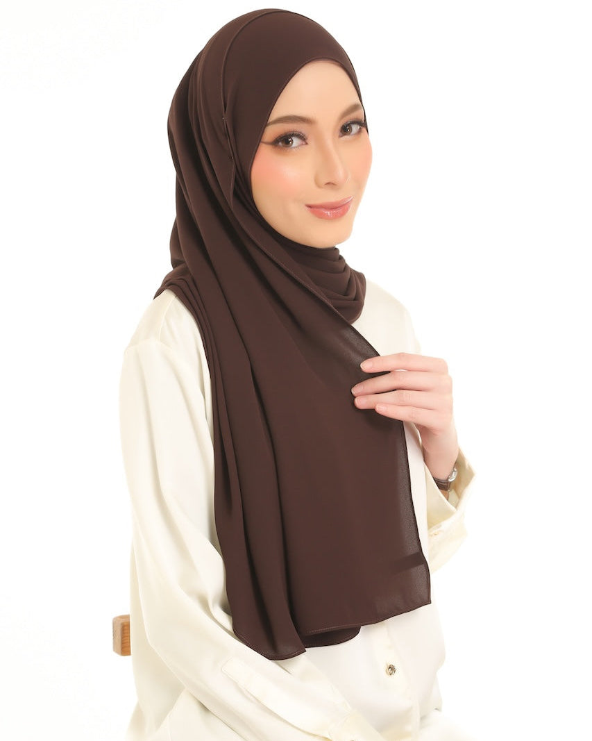 Classic Shawl in Dark Brown